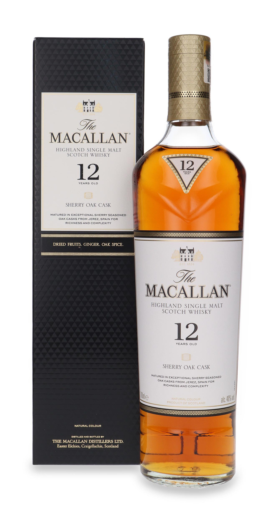 The Macallan 12年700ml 40% The Macallan 12 Year Old Elegancia 40.0 abv NV (1 LITR