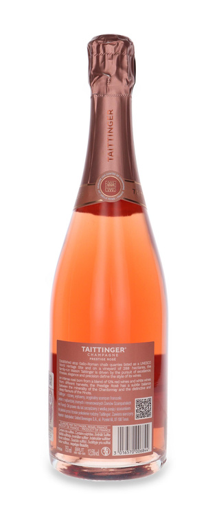 Szampan Taittinger Prestige Rose/bez opakowania / 12,5% / 0,75l