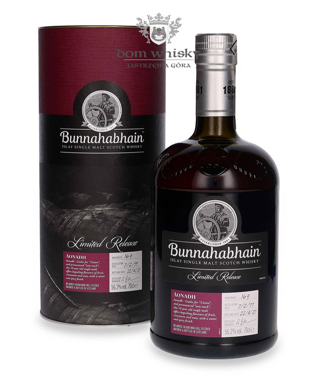 Bunnahabhain Aonadh 10-letni (D.2011, B.2021) Limited Release / 56,2% / 0,7l