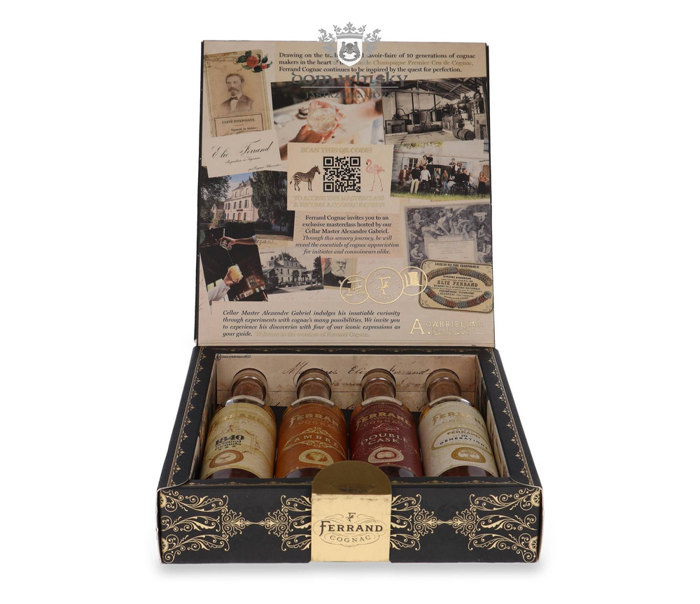 Cognac Pierre Ferrand Zestaw 4x 0,1l