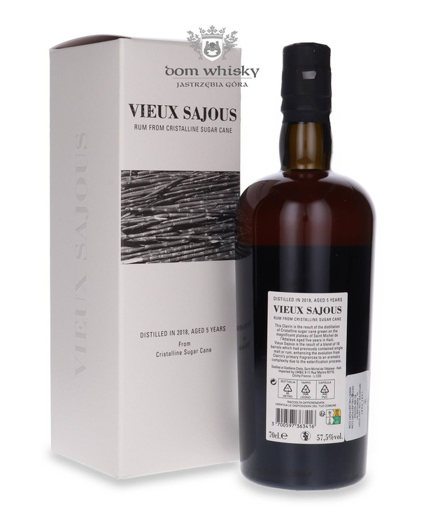 Vieux Sajous 5-letni (Distilled 2018) Haiti Rum / 57,5% / 0,7l