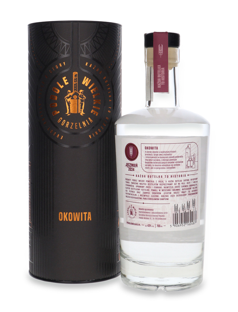 Okowita Podole Wielkie Jęczmień Concerto 2024 / Tuba / 43% / 0,7l