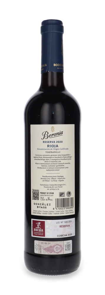 Beronia Rioja Reserva / 14% / 0,75l