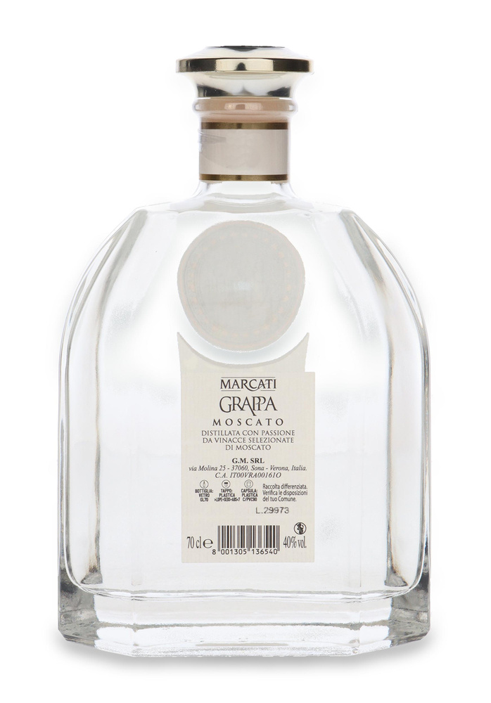 Marcati Grappa Moscato / 40% / 0.7l