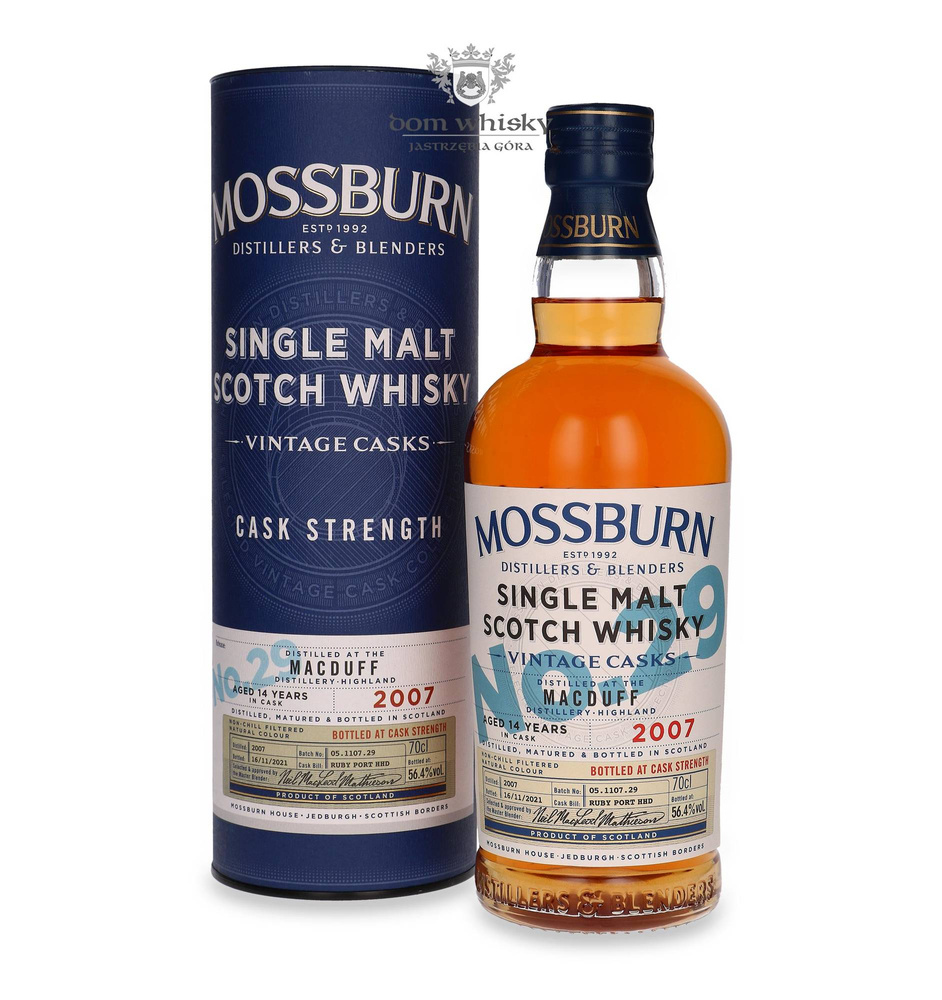 Macduff 14-letni (D.2007, B.2021) Mossburn Vintage Cask No. 29 /56,4%/ 0,7l 	