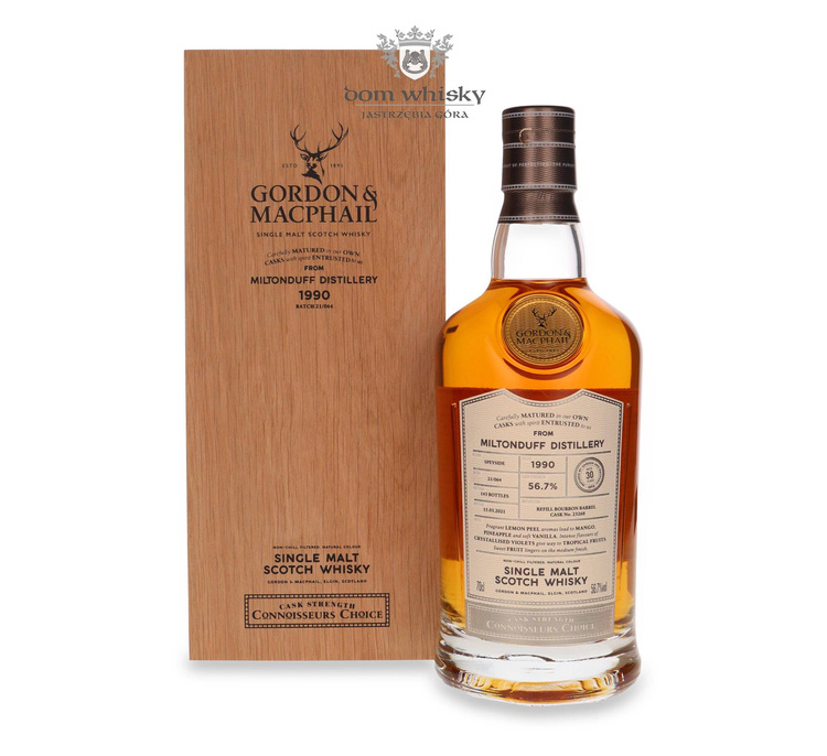 Miltonduff 30-letni (D.1990, B.2021) Connoisseurs Choice / 56,7%/ 0,7l