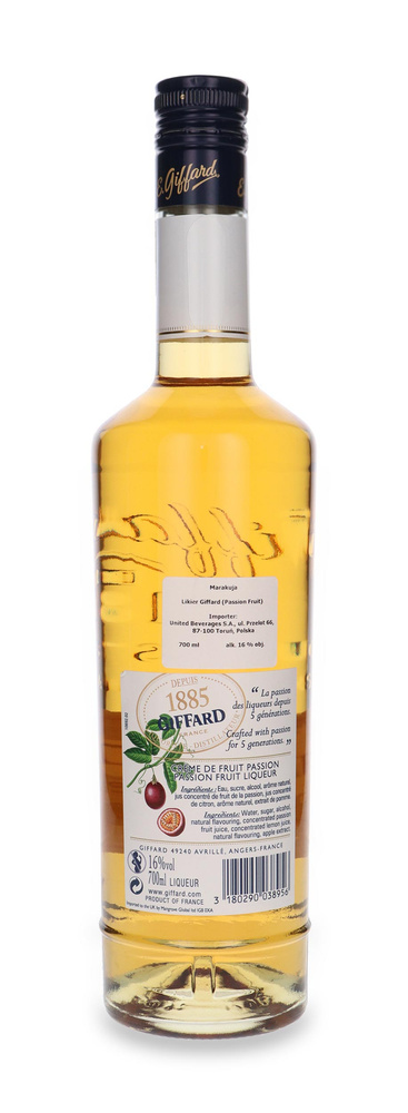 Giffard Crème de Fruit de la Passion (Passion fruit) bar liqueur /16%/0.7l