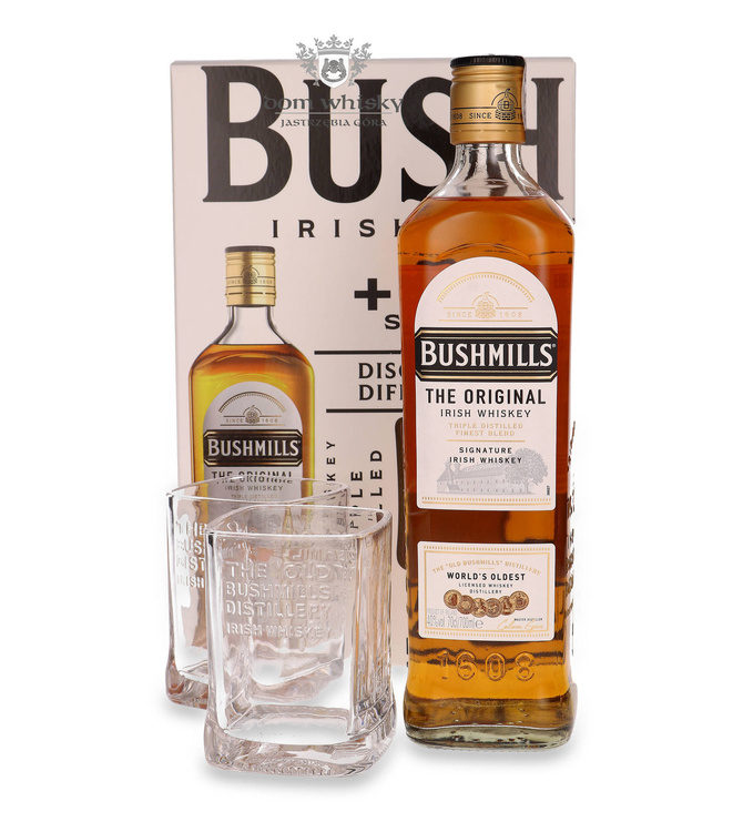 Bushmills Original + 2 szklanki / 40% / 0,7l