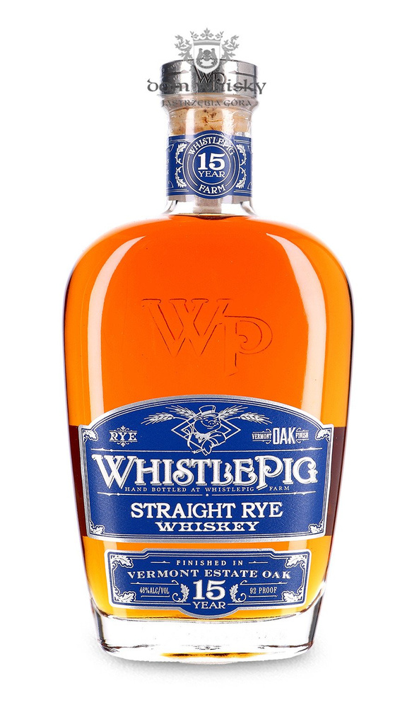 WhistlePig Straight Rye Whiskey, 15-letni / 46% / 0,75l