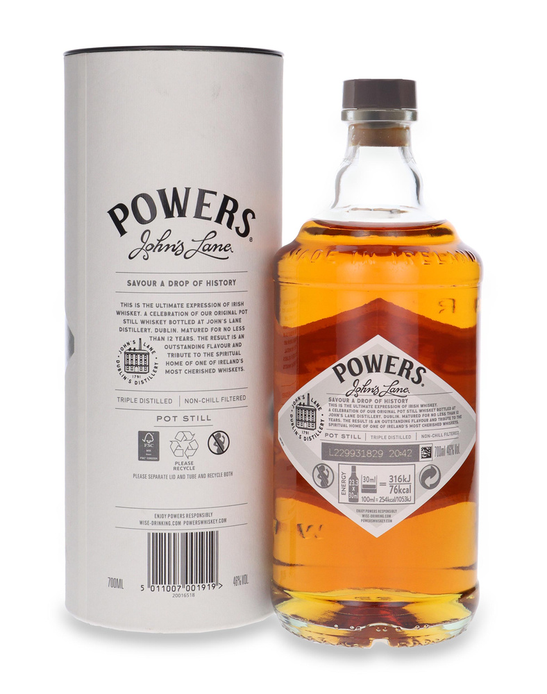 Powers John’s Lane 12-letnia Single Pot Still Whiskey / 46%/ 0,7l	