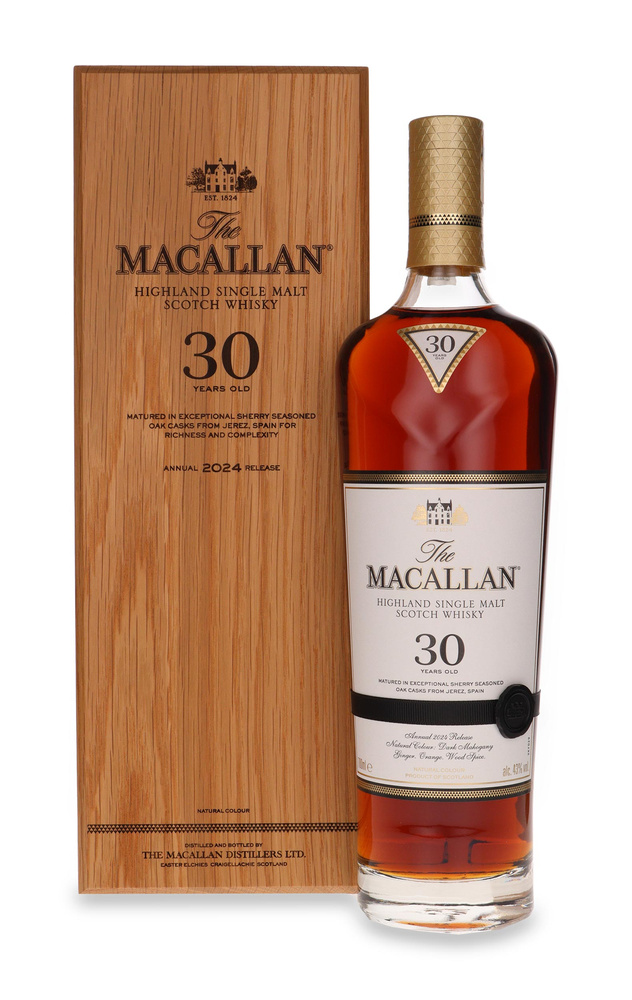 The Macallan 30-Year-Old Sherry Cask (2024 Release) / 43% / 0.7 L