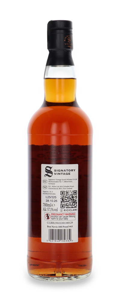 Ben Nevis 10-letni 100 PROOF Edition # 63/ 57,1% / 0,7l