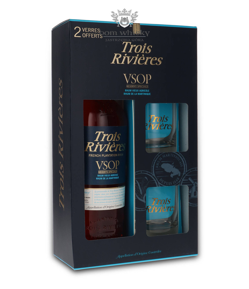 Trois Rivieres VSOP Reserve Speciale Vieux Agricole + 2 glasses / 40% / 0.7l