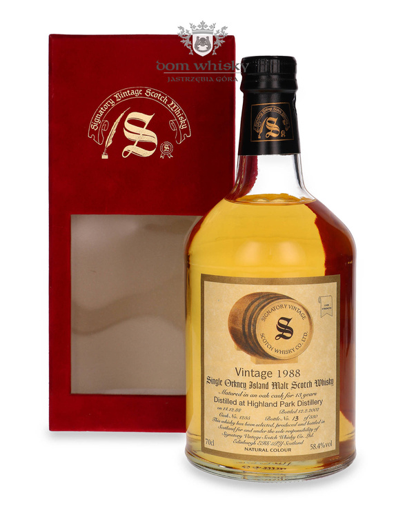 Highland Park 13-letni (D.1988, B.2002) Signatory Vintage / 58,4% / 0,7l