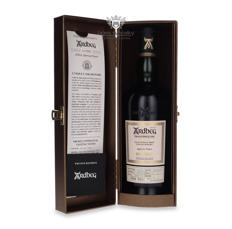 Ardbeg 21-letni (D.2000, B.2022) Oloroso Sherry Butt # 1565 / 51% / 0,7l	 