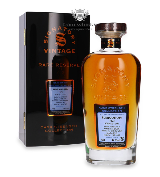 Bunnahabhain 42-letni (D.1973, B.2016) Signatory Vintage / 47,9% / 0,7l