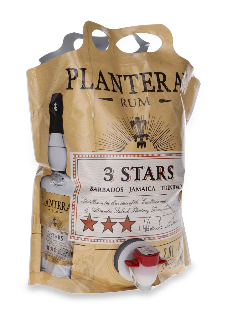 Rum Planteray 3 Stars Ecopouch / 41,2%/ 2,8l