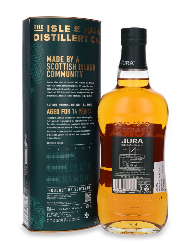 Jura 14-letni American Rye Cask / 40%/ 0,7l