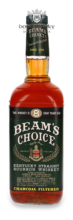 Beam’s Choice 8-letni Straight Bourbon (Bottled 1970s) / 40%/ 0,75l