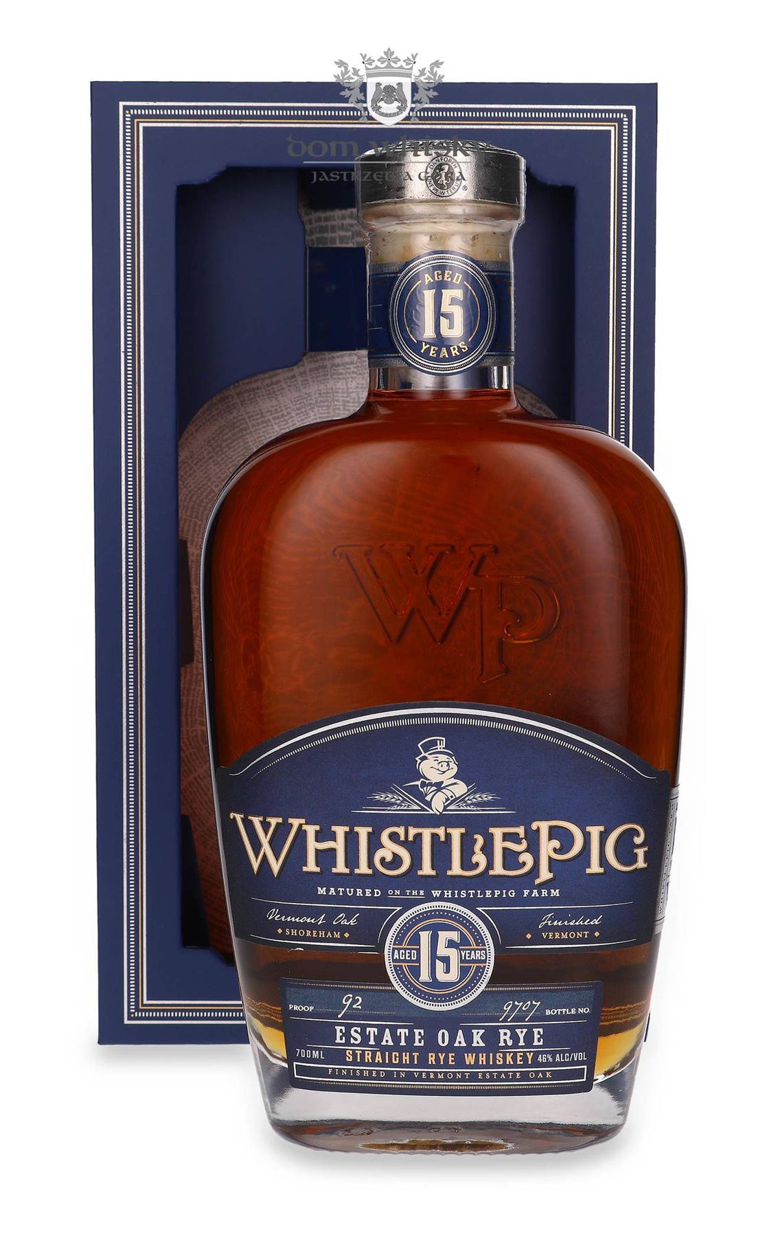 WhistlePig 15 Year Old Estate Oak Rye 46% 0.7l - American Whiskey