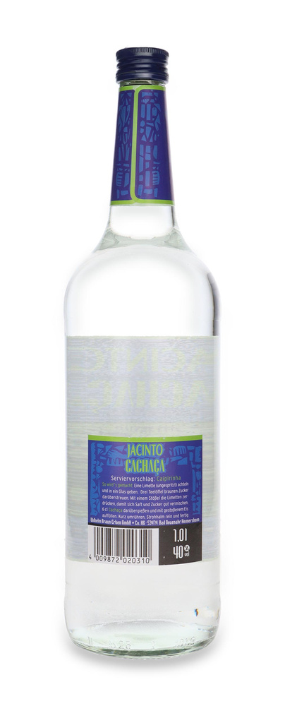 Cachaca Jacinto Brasil / 40% / 1,0l