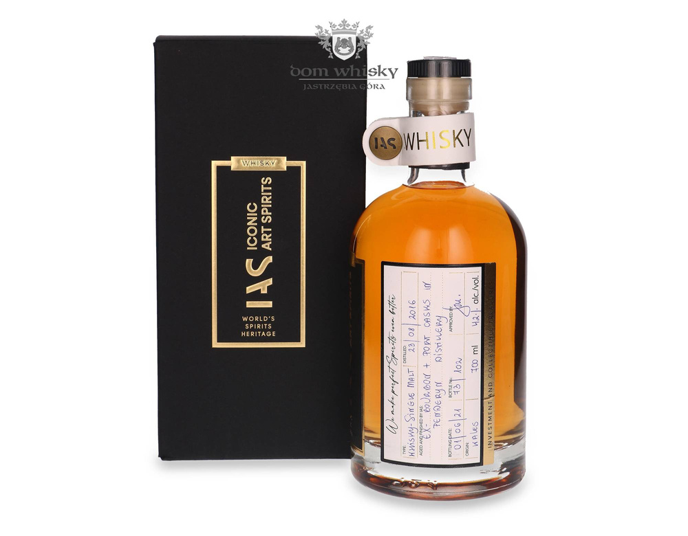 Penderyn 2016 (Bottled 2021) Bourbon + Port Casks Iconic Art Spirits / 42%/ 0.7l