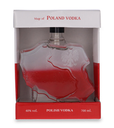Wódka Map of Poland Vodka- Flaga / 40% / 0,7l