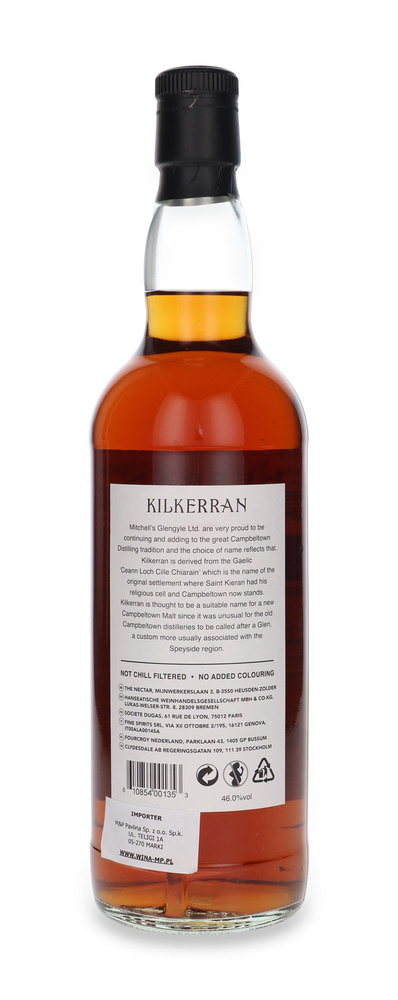 Kilkerran 16-letni / bez opakowania/ 46%/ 0,7l
