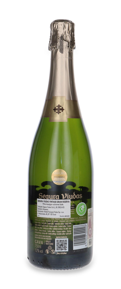 Segura Viudas Vintage 2018 Gran Reserva Cava Brut / 12% / 0,75l