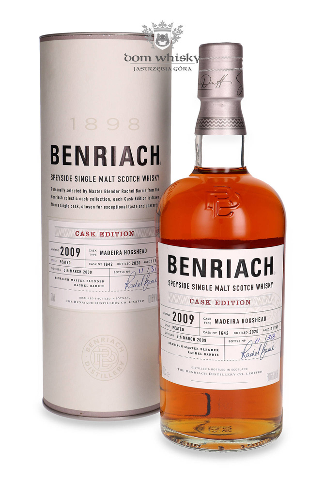 BenRiach 2009 Cask Edition, 11-year-old Madeira Hogshead Cask # 1642 / 60.6%/ 0.7l