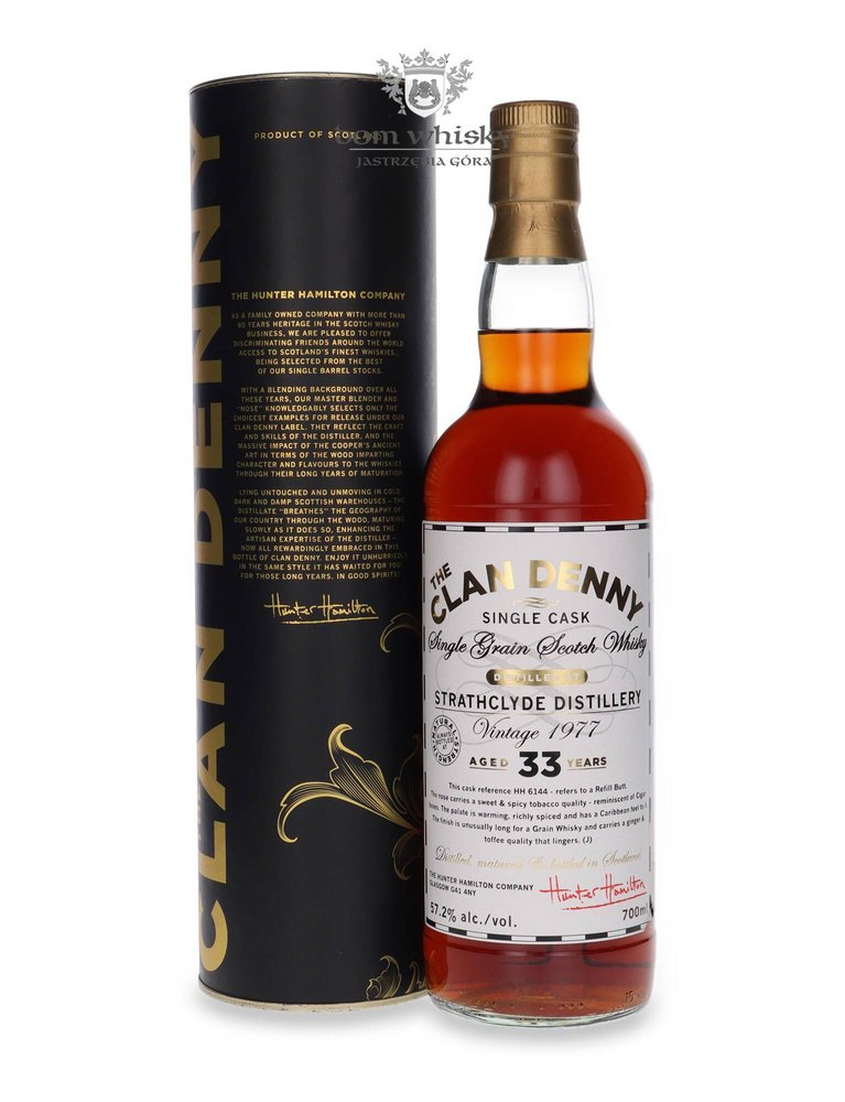 Strathclyde 1977 Vintage, 33-letni The Clan Denny / 57,2% / 0,7l