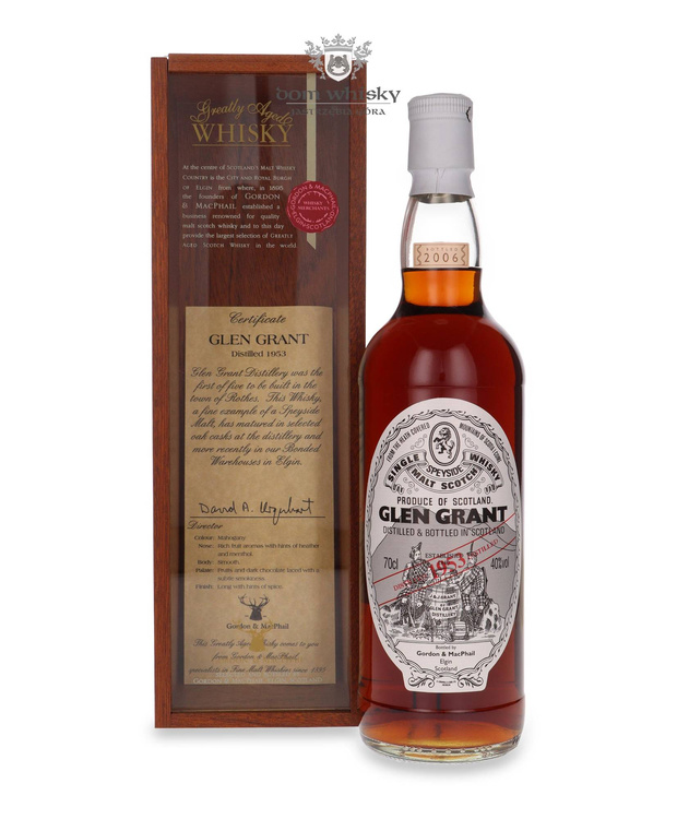 Glen Grant 1953 Vintage (Bottled 2006) Gordon & MacPhail / 40% / 0,7l