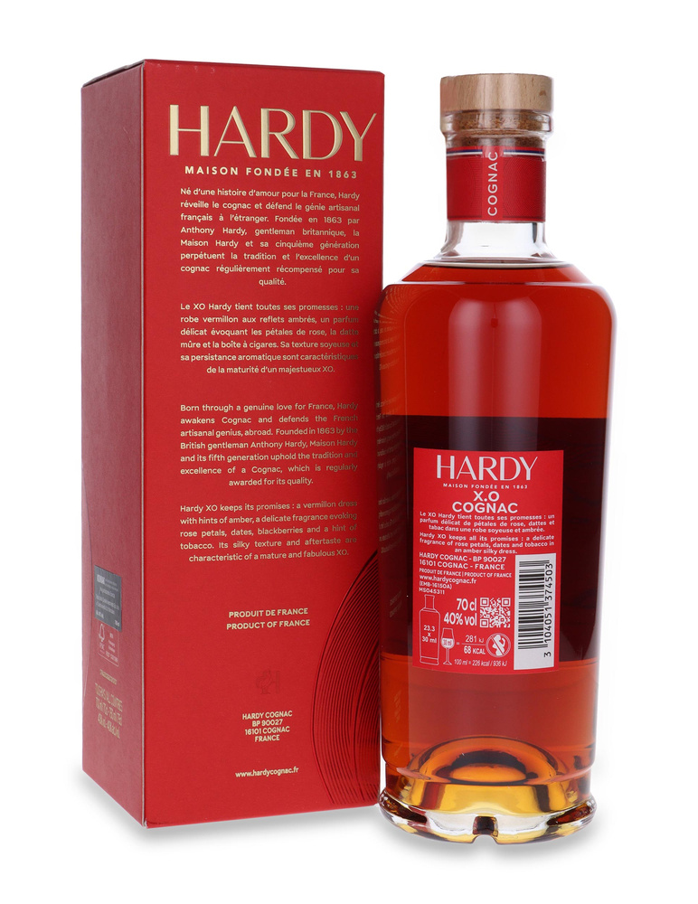 Cognac Hardy XO / 40% / 0.7l