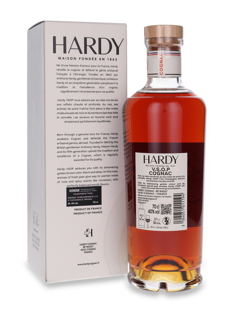 Cognac Hardy VSOP/ 40% / 0.7l