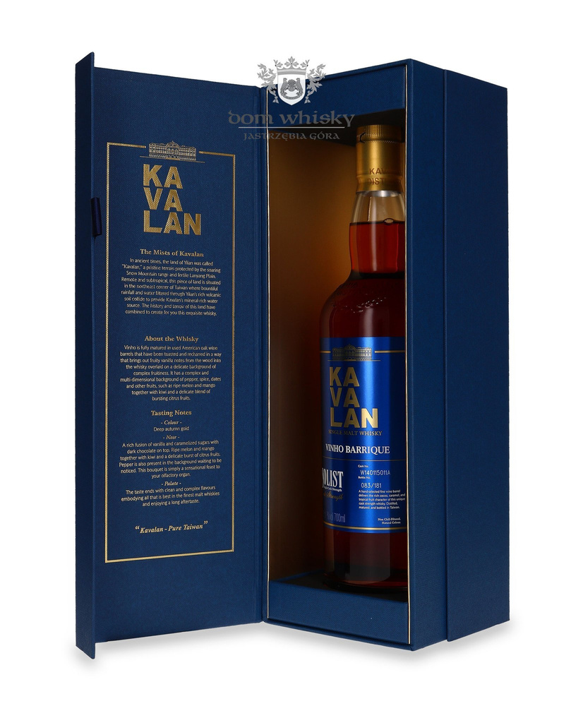 Kavalan Solist Single Malt Vinho Barrique (Taiwan) / 57,1% / 0,7l