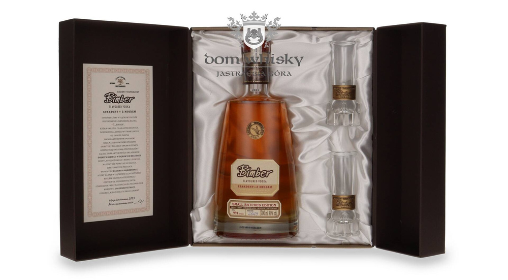 Vodka Bimber Aged with Honey 2023 + 2 glasses / 40% / 0.7l