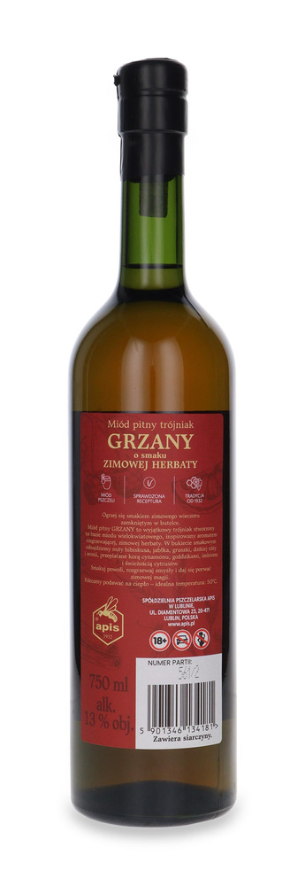 Miód Pitny Trójniak Grzany o smaku Zimowej Herbaty / 13% / 0,75l