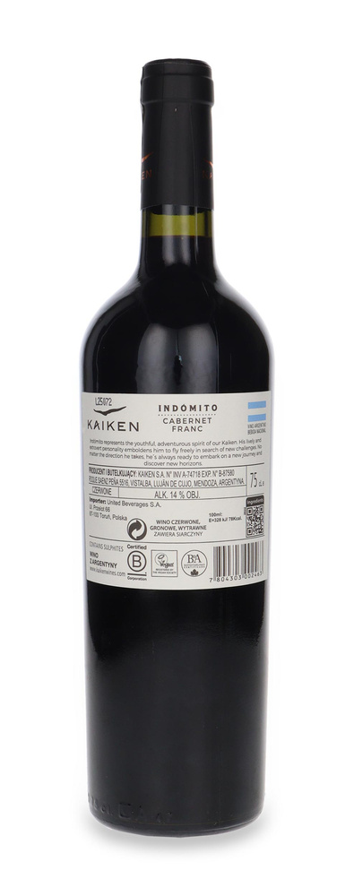 Kaiken Indomito Cabernet Franc / 14% / 0,75l