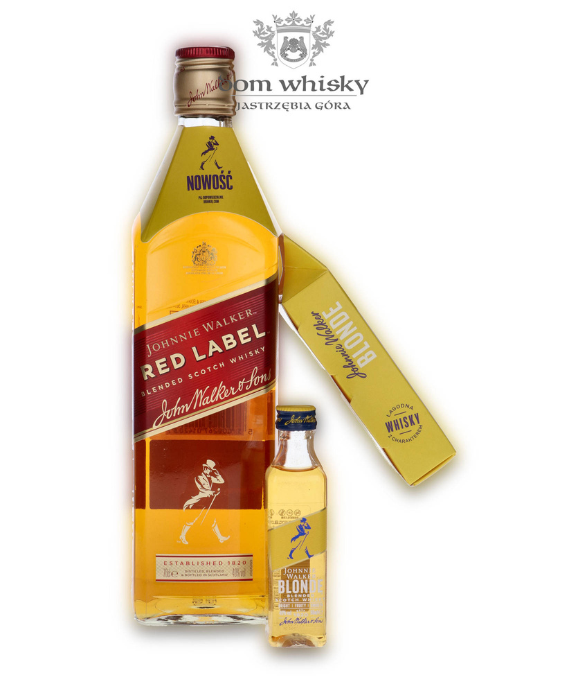 Johnnie Walker Red Label + Johnnie Walker Blonde 1x 0.05 / 40% / 0.75l