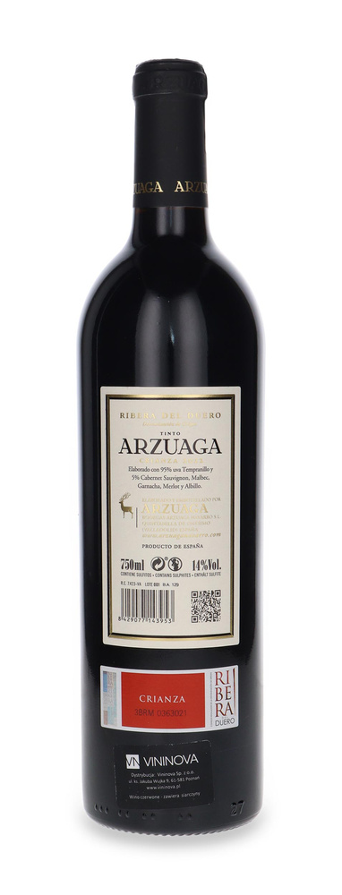 Arzuaga Crianza Ribera Del Duero / 14% / 0,75l