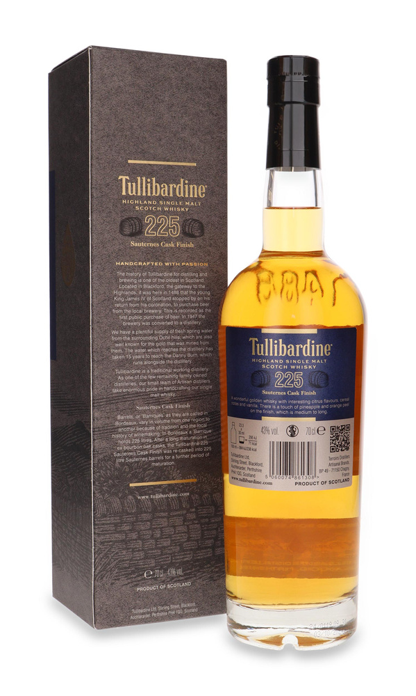 Tullibardine 225 Sauternes Cask Finish / 43% / 0.7l