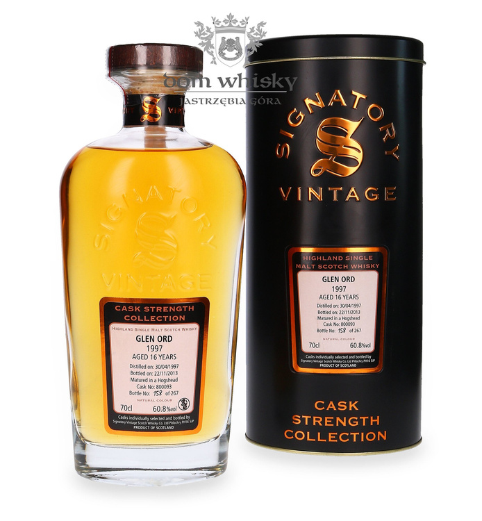 Glen Ord 16-letni (D.1997, B.2013) Signatory Vintage / 60,8% / 0,7l