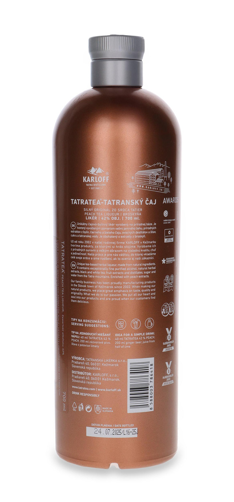 Tatratea Peach Tea Liqueur / 42% / 0,7l