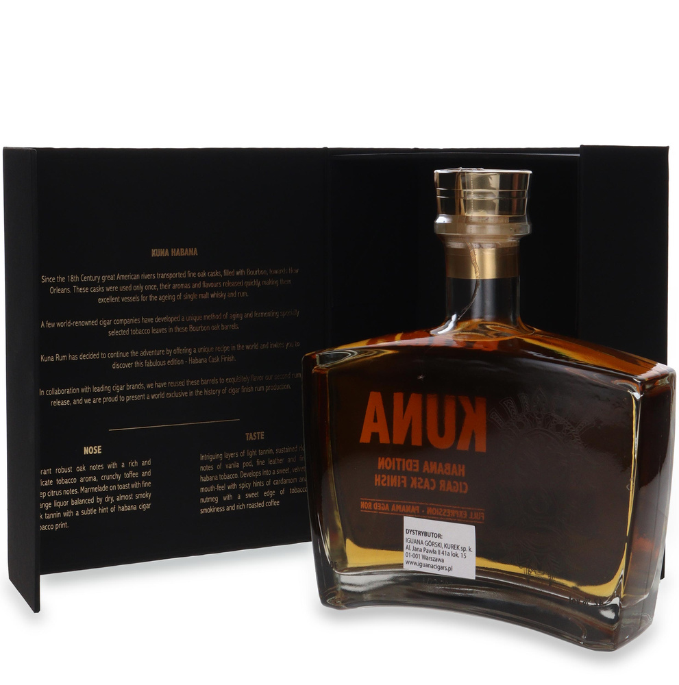 Rum Kuna Habana Edition Cigar Cask Finish Panama Aged Ron / 42% / 0.7l