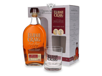 Elijah Craig Small Batch Bourbon + szklanka / 47% / 0,7l