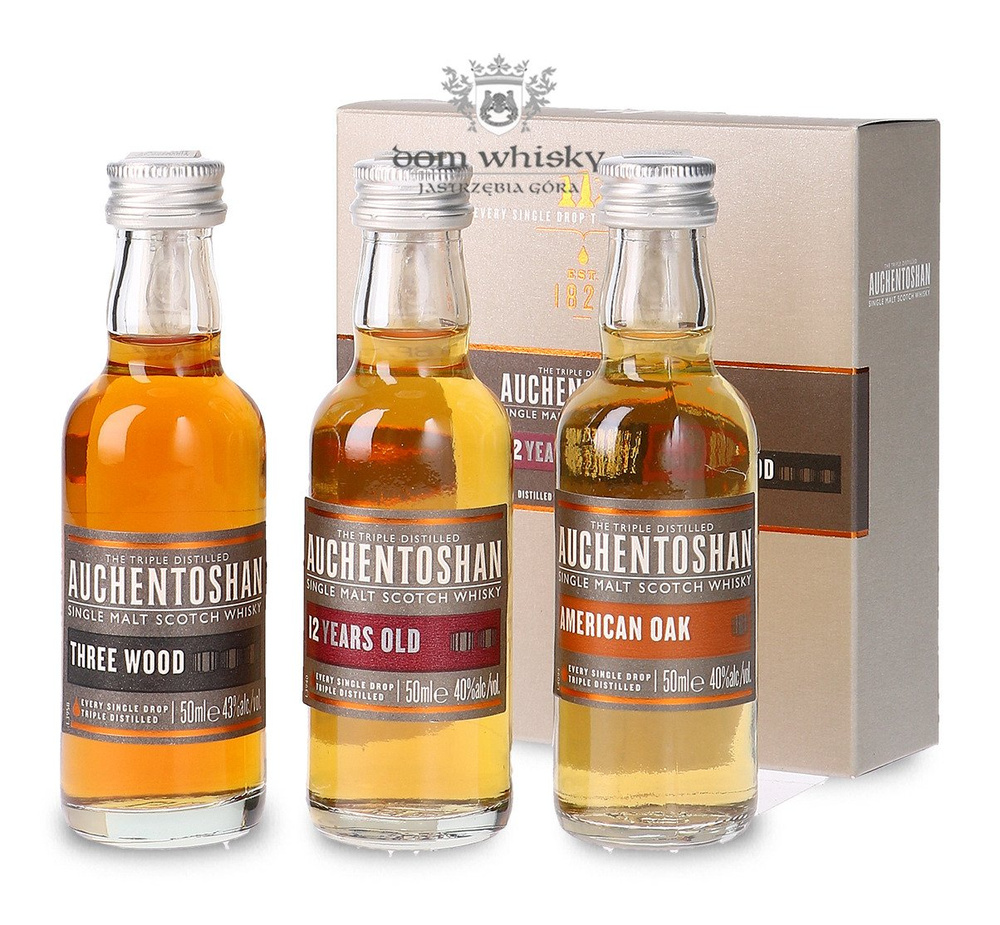Auchentoshan Sample Collection /40 &amp; 43%/Miniature/ 3 x 0.05l
