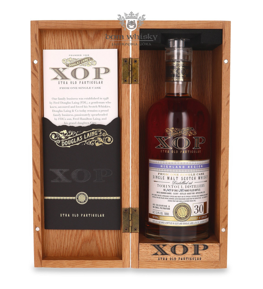 Tomintoul 30-year-old (D.1989, B.2020) Douglas Laing's XOP / 52.8%/ 0.7l