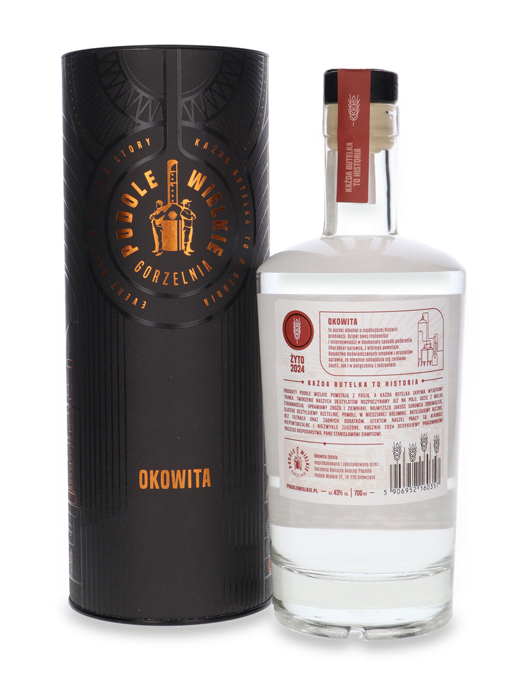 Okowita Podole Wielkie Żyto Serafino 2024 / Tuba / 43% / 0,7l