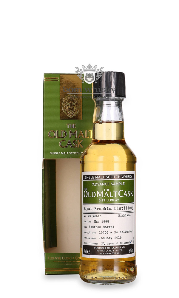 Royal Brackla 20-letnia (D.1998, B.2019) Old Malt Cask / 50%/ 0,2l