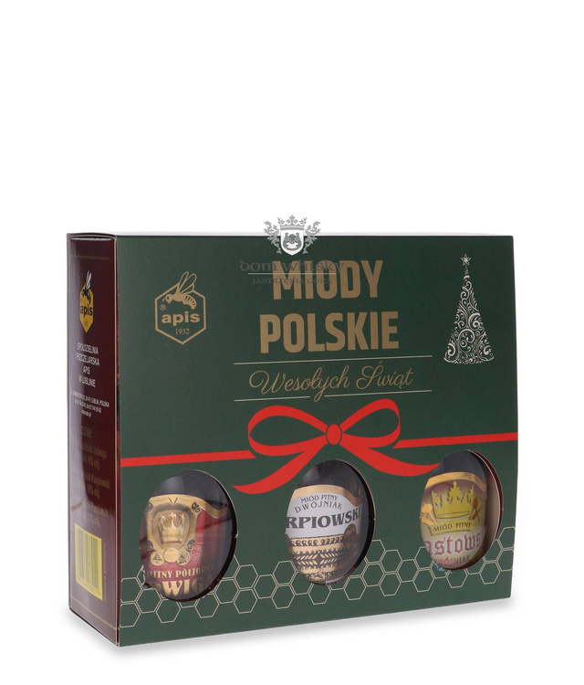 Miód Pitny Miody Polskie zestaw 3x 0,25l 